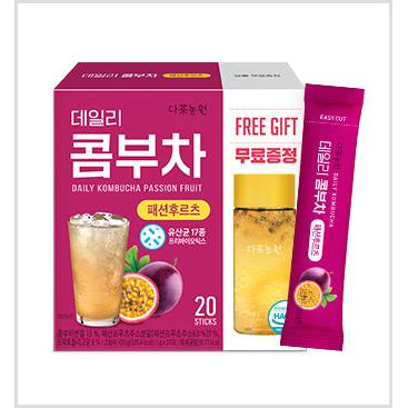 Daily Kombucha Passion Fruit Tea 20 Sticks 1 each