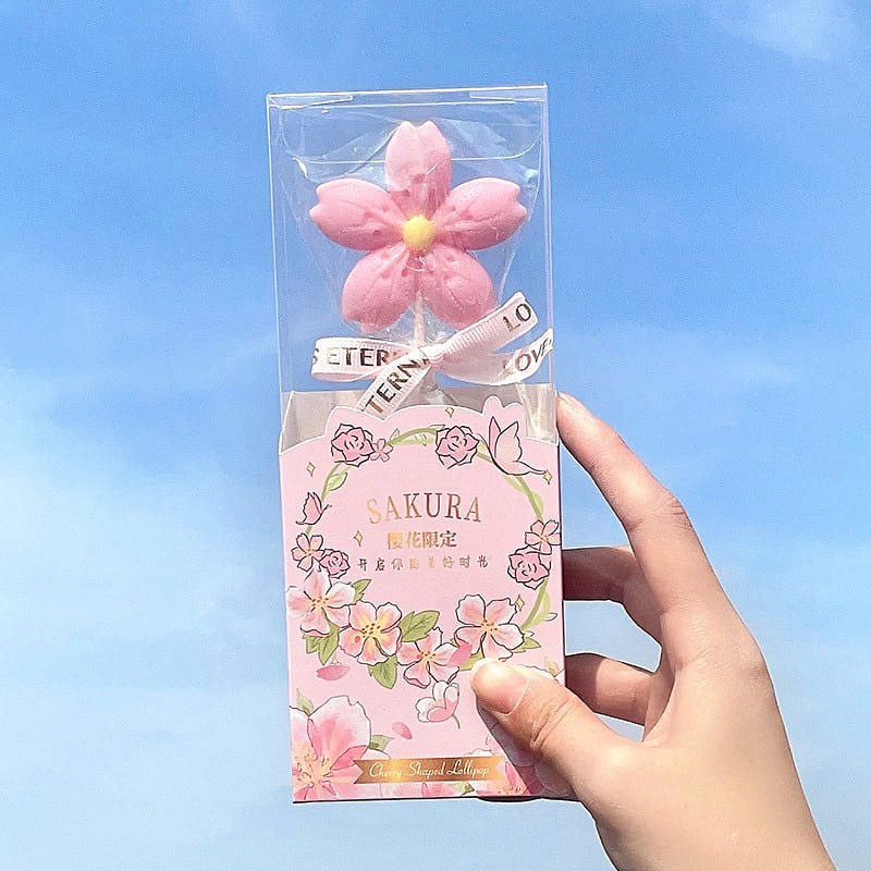 Cherry blossom lollipop macaron powder 1 each
