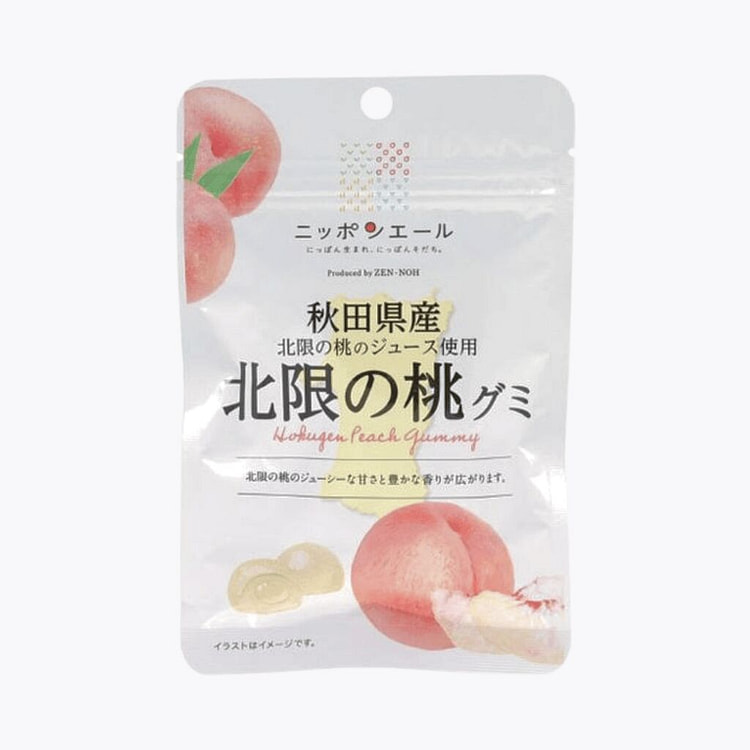 Nippon Ale Akita Prefecture Peach Gummy 40g 1 each