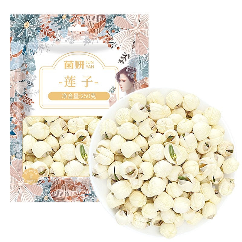 Junyan Fujian Jianning Premium White Lotus Seeds 250 g