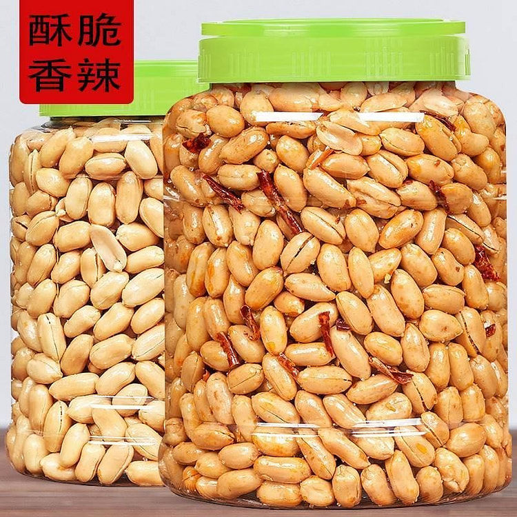 香辣花生米 炒货麻辣休闲食品零食小吃下酒菜1罐