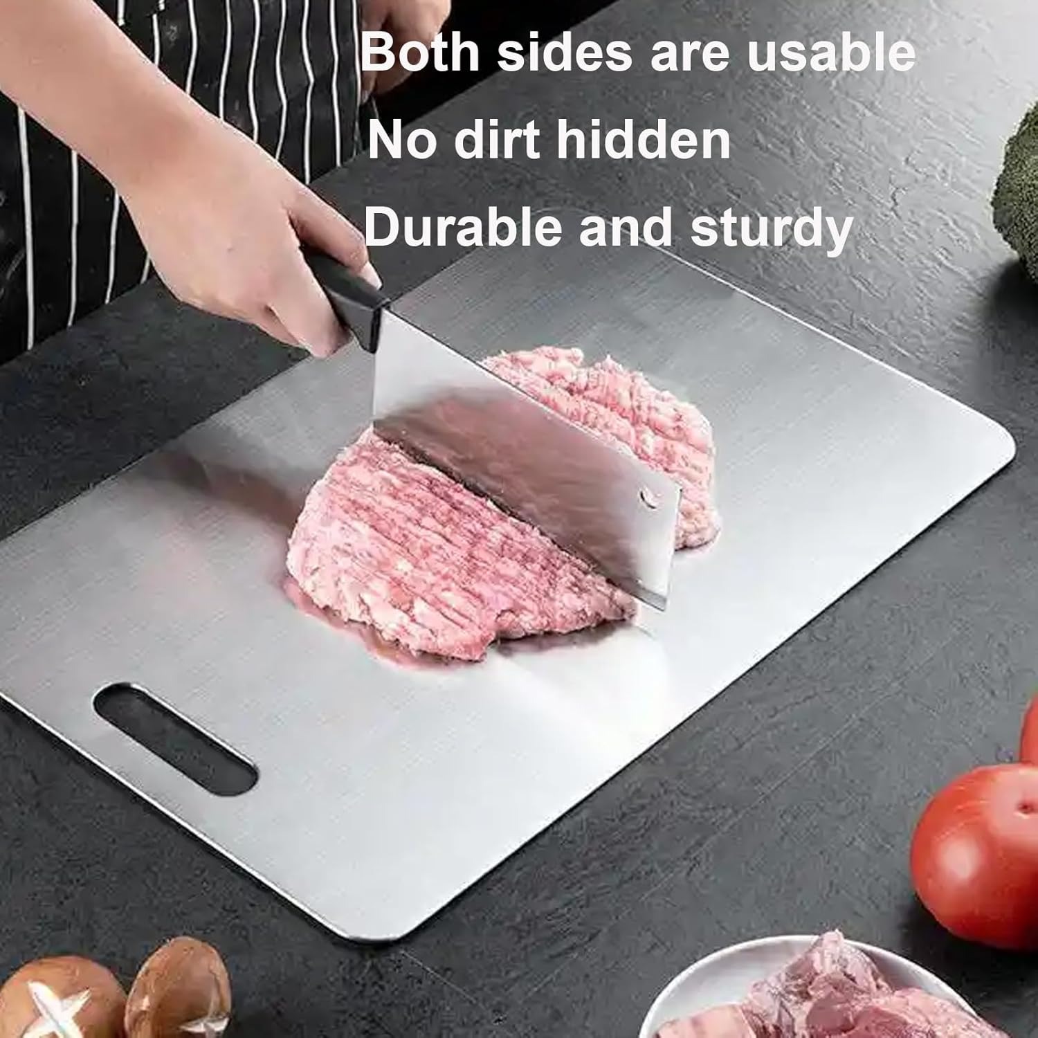 Cutting Boards for Kitchen Double Sided MetalSteel 1 count - Weee!