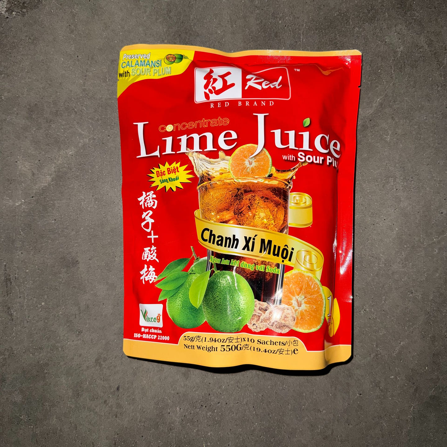 Red Brand Lime Juice with Sour Plum Seed 550 g