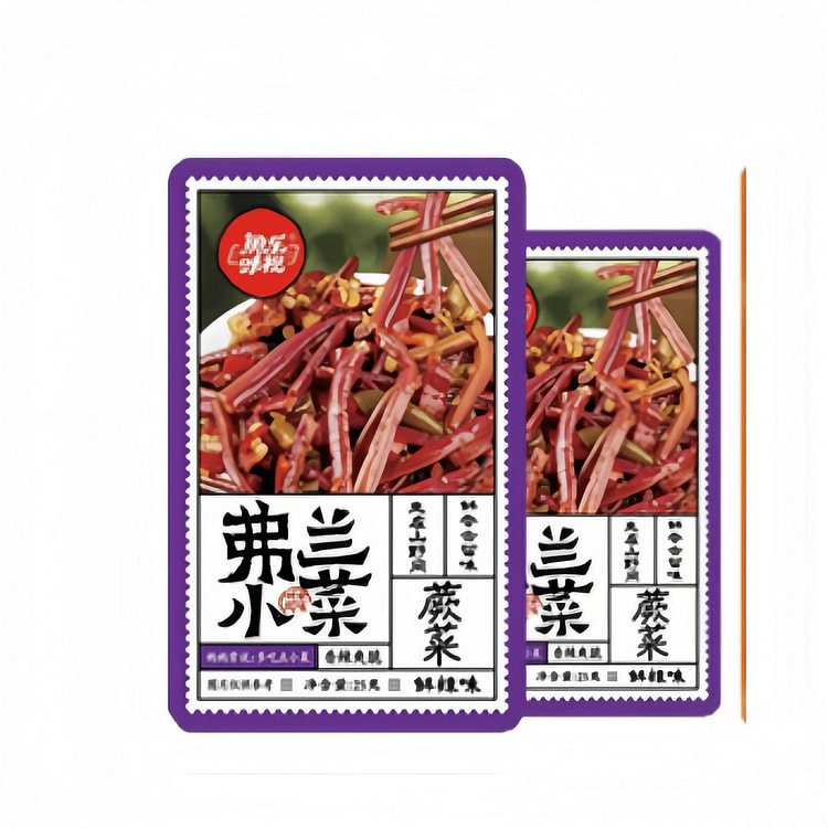 鱼乐味视弗兰小菜蕨菜25g*5袋零食小吃下饭菜 125 克