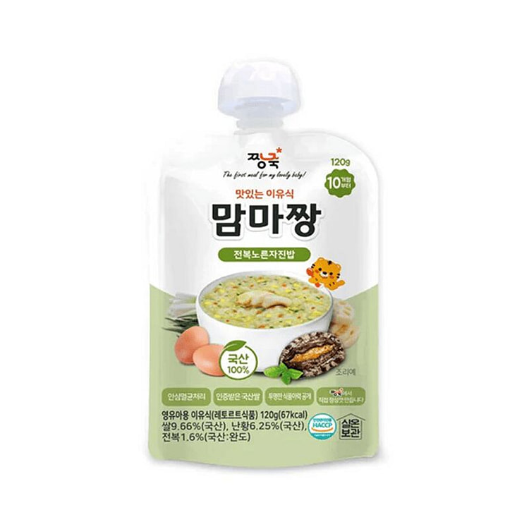 美味婴儿辅食鲍鱼蛋黄米饭 120 克