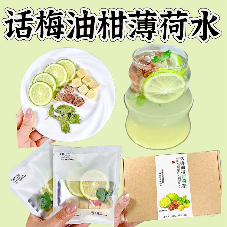 Plum Amla Mint Refreshing Cold Brew Tea 10 Bags 150 g
