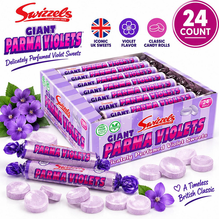 Swizzels Giant Parma Violets 40g 24ct 1 each