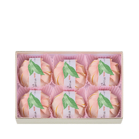 Shimizu White Peach Jelly – 6 Pieces 1 each
