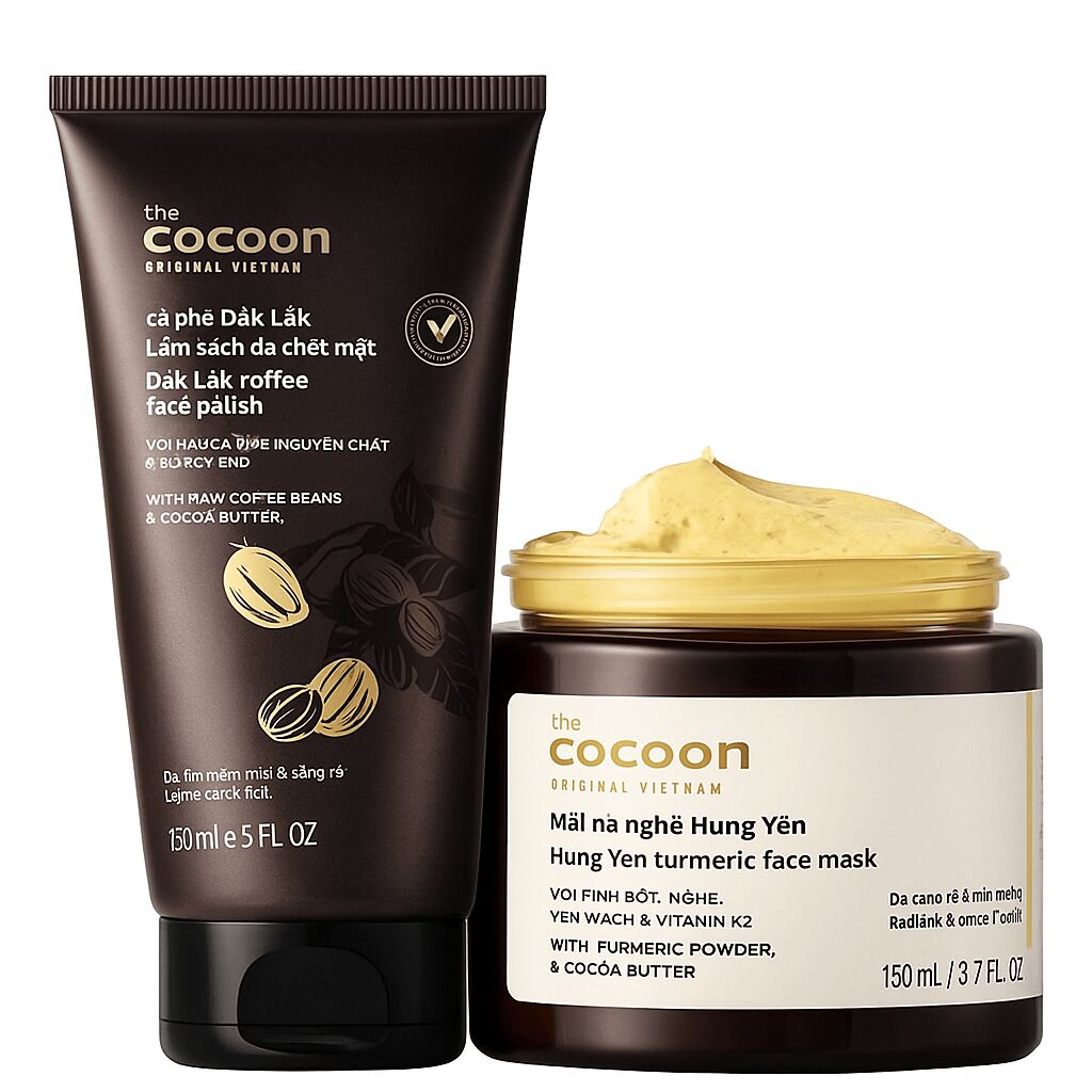 Cocoon ชุดมาส์กขมิ้น & สครับกาแฟ 2 pack