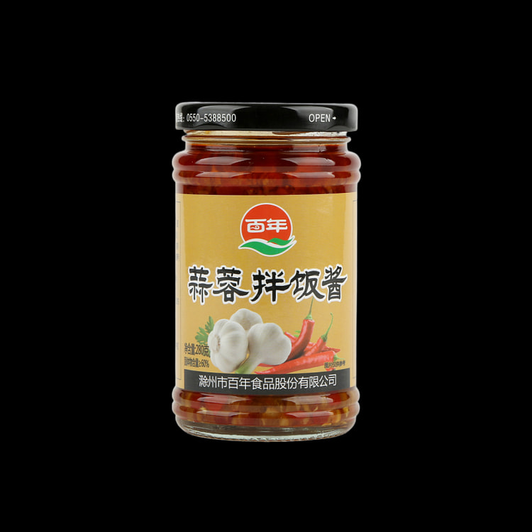 百年 蒜蓉拌饭酱安徽特产预制菜暴 280g*1瓶