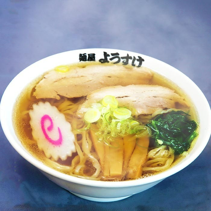 佐野 麺屋ようすけ あっさり醤油ラーメン 食入 ウェーブ平麺 /日本人気