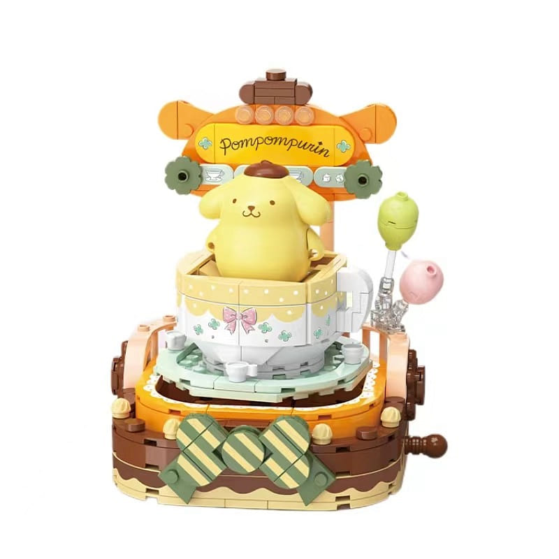 Sanrio Lego Building Blocks Colorful Amusement Park Birthday Gift-Pompurin 1 each