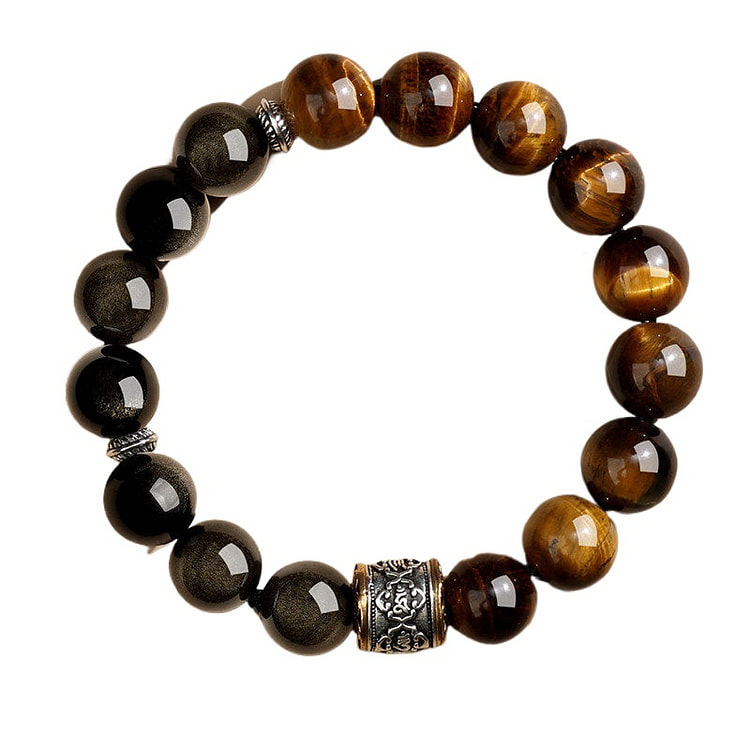 吉照堂 天然黄虎眼金曜石手串珠以祝福  12mm 1 盒