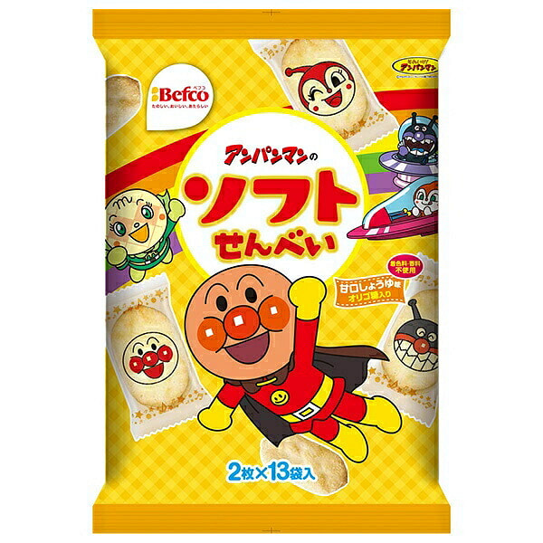 Kuriyama Beika Anpanman Soft Rice Crackers 26 pcs 1 pack