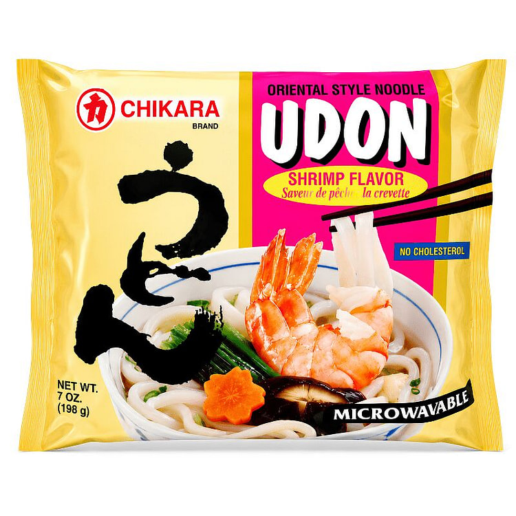 [Chikara] Shrimp Flavor Udon Noodles - 7oz 1 each (min 2)