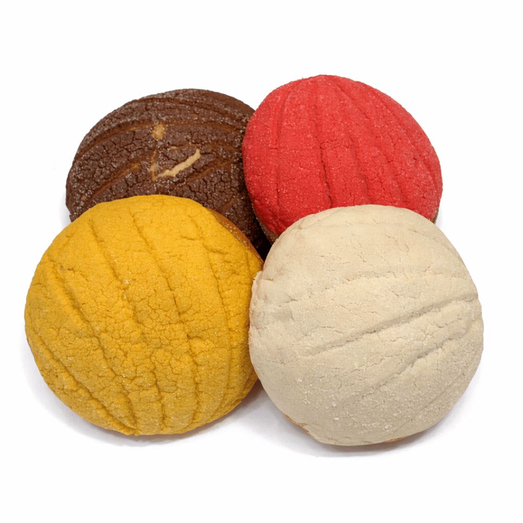 Pan Dulce Concha Sweet Bread. 4pk multi-colored 4 count