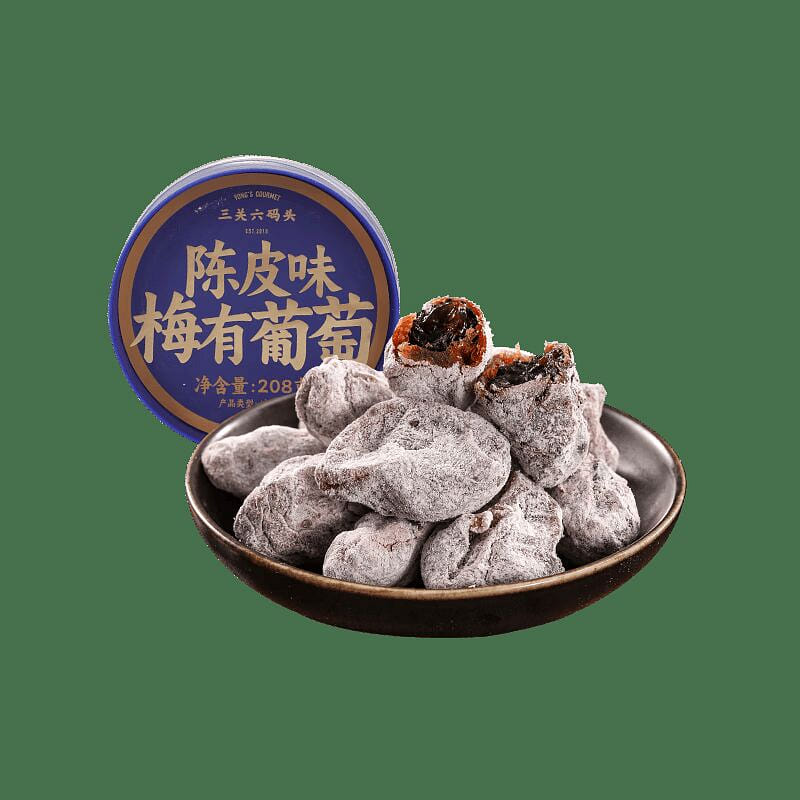 Green plum grape tangerine peel flavor dried snack 208 g