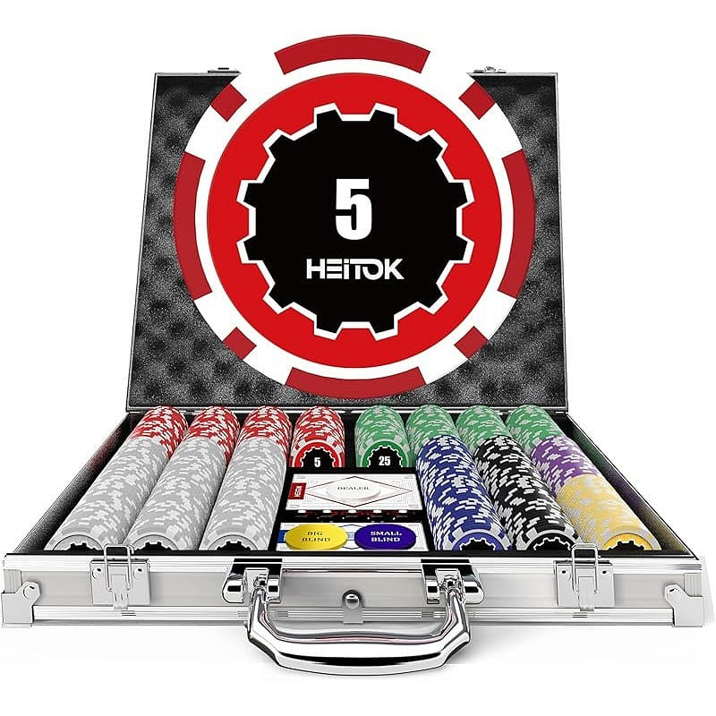 500pcs 11.5g Premium Poker Chips with Denomination 1 count