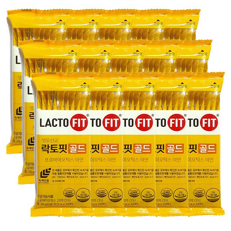 Chong Kun Dang LACTO FIT Probiotics Gold3ea no box 1 each