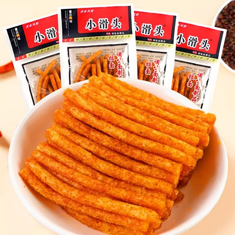 小滑头 拉面18g*10包即食辣棒辣条怀旧儿时零食