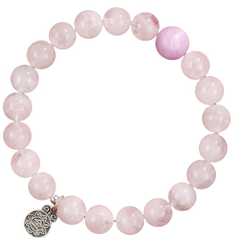 Five element crystal bracelet with added gold 8mm 1 box
