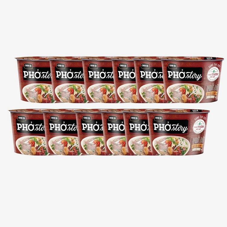 Combo 12 Bowls Chinsu Pho Story Beef Noodle