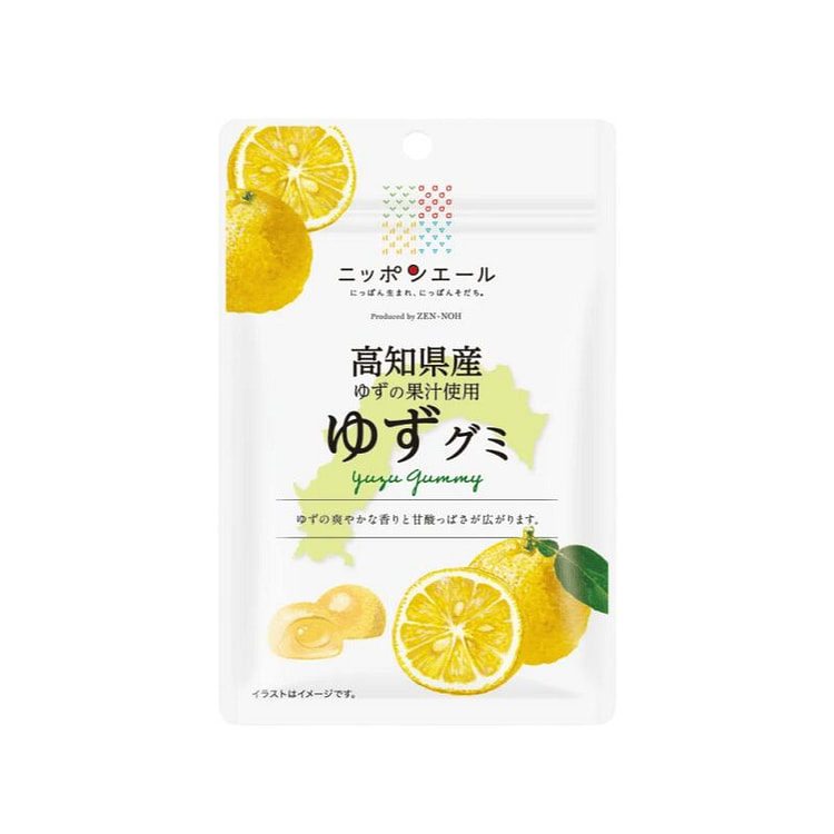 日本农协 全天然果汁 高知产柚子味软糖 40g 1 包