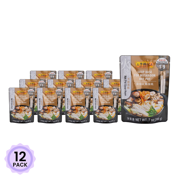 李锦记 菌菇火锅汤底 7 盎司*12 包