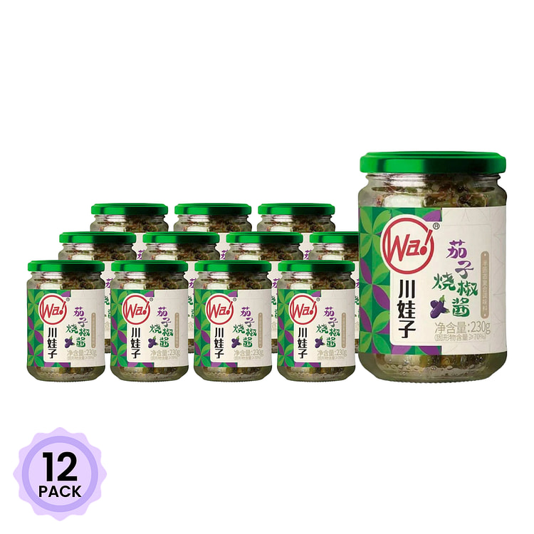川娃子 茄子烧椒酱 230 克*12 包