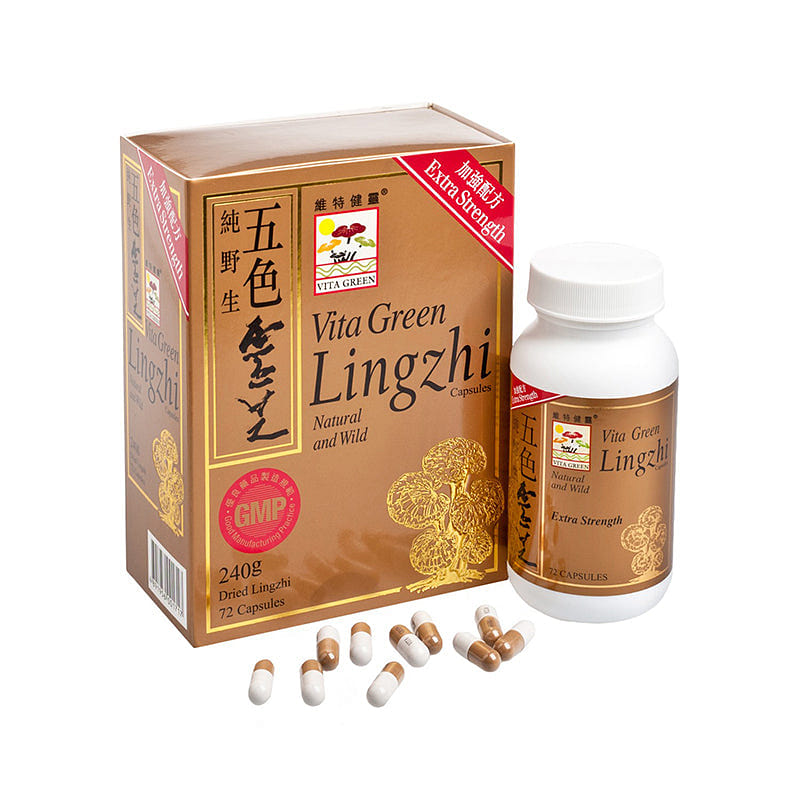 VITA GREEN Natural & Wild Lingzhi 60 Capsules 1 本