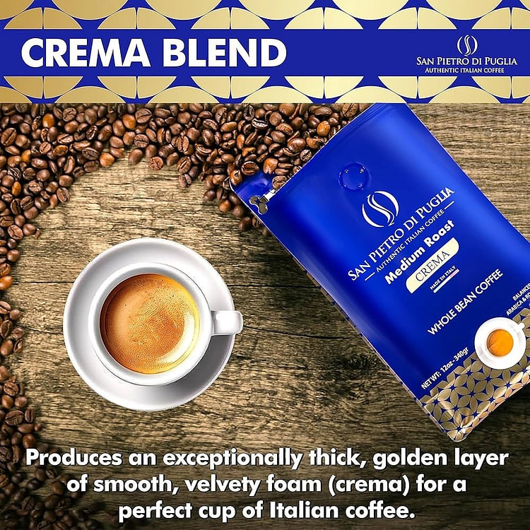 Italian Puglia Coffee Beans 12 oz