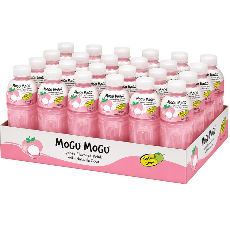 Mogu Mogu Lychee Nata de Coco - 10.8 oz 24 bottle