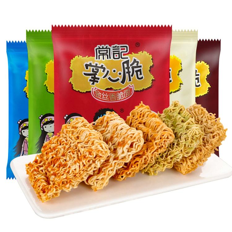 常记干脆面掌心脆干吃面方便面混合味15g*10包