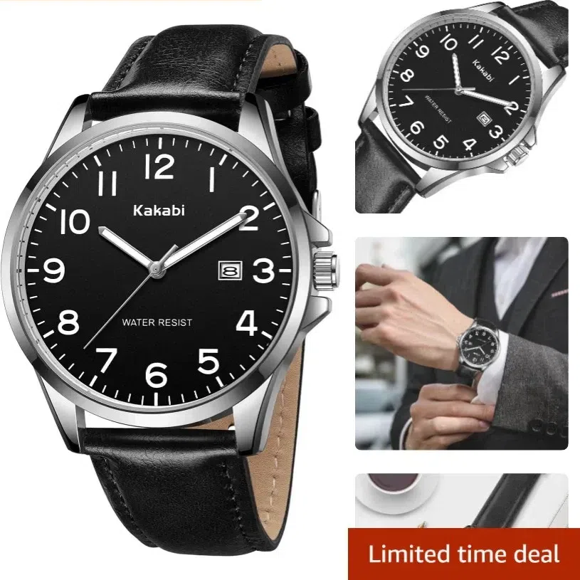 Watch for Men, Fashion Minimalist Wrist Watch Wate 1 box
