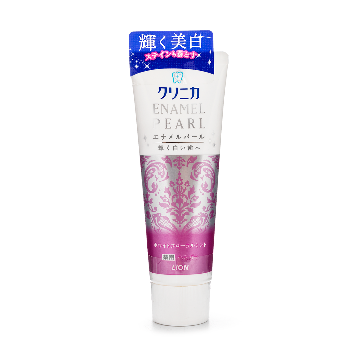 Get LION CLINICA Enamel Pearl Whitening Toothpaste (White Floral Mint