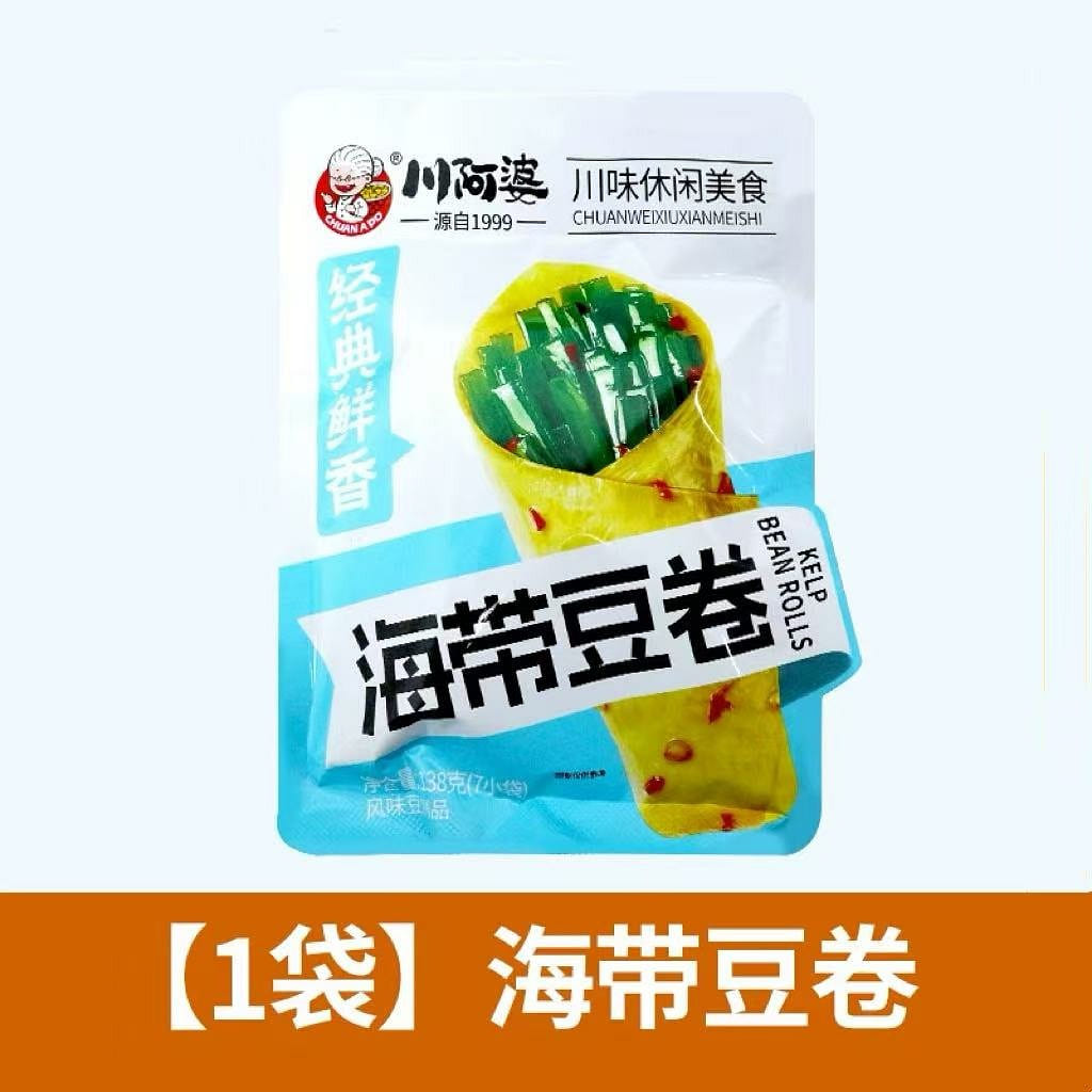 Chuan Apo Seaweed Bean Rolls 1 Bag 138 g
