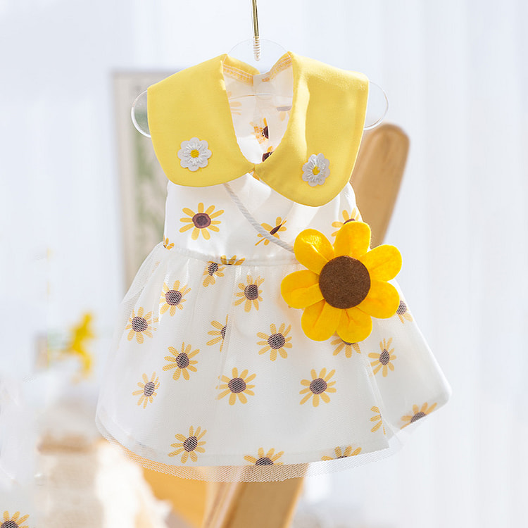 嬉皮狗狗狗衣服小型犬立体花朵M码5-8斤*1件