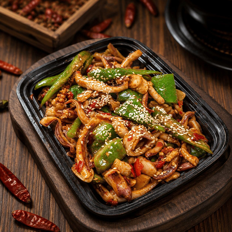 Sizzling Spicy Squid Around 300g 1 each