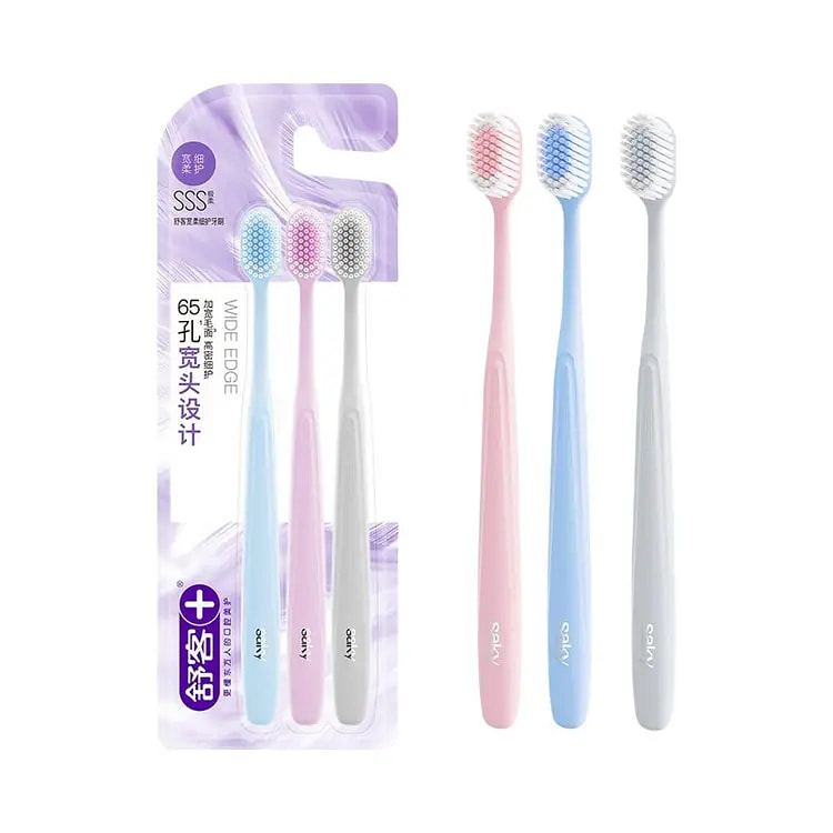Saky Soft Wide Toothbrush 3pcs 1 each