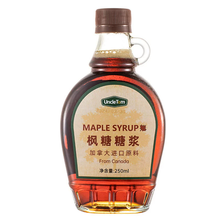 加拿大进口原料纯枫糖浆A级250ml