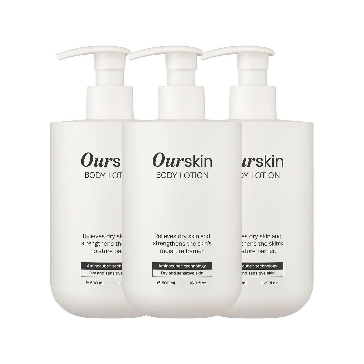 mongdies OurSkin Body Lotion – 500ml – 3 Pack 3 count