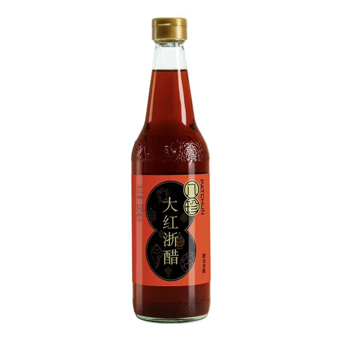 Bazhen big red Zhejiang vinegar pure grain brewing 500 ml