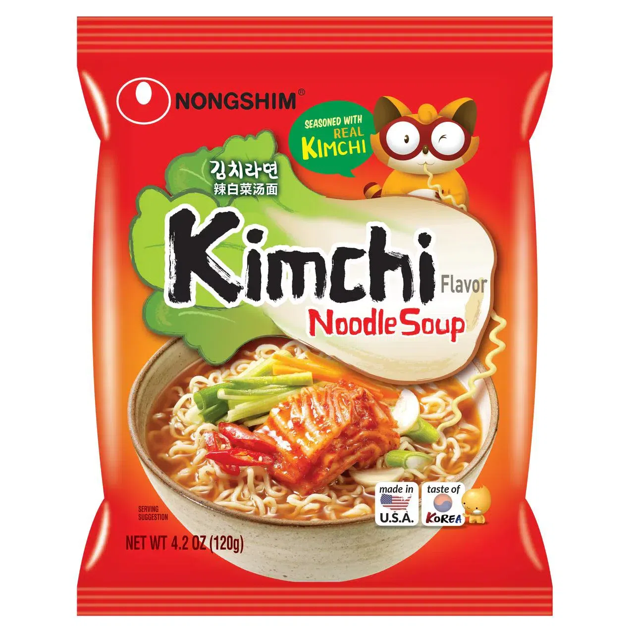Nongshim Kimchi Ramen Noodle Soup 1 count 1 each