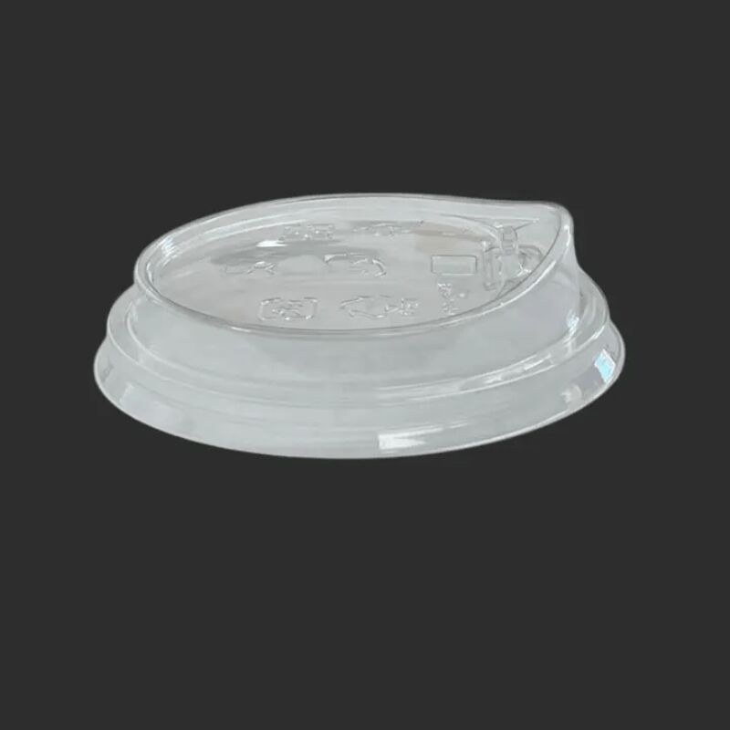 Disposable PET Plastic Lid 95mm - Sip Button 50 each