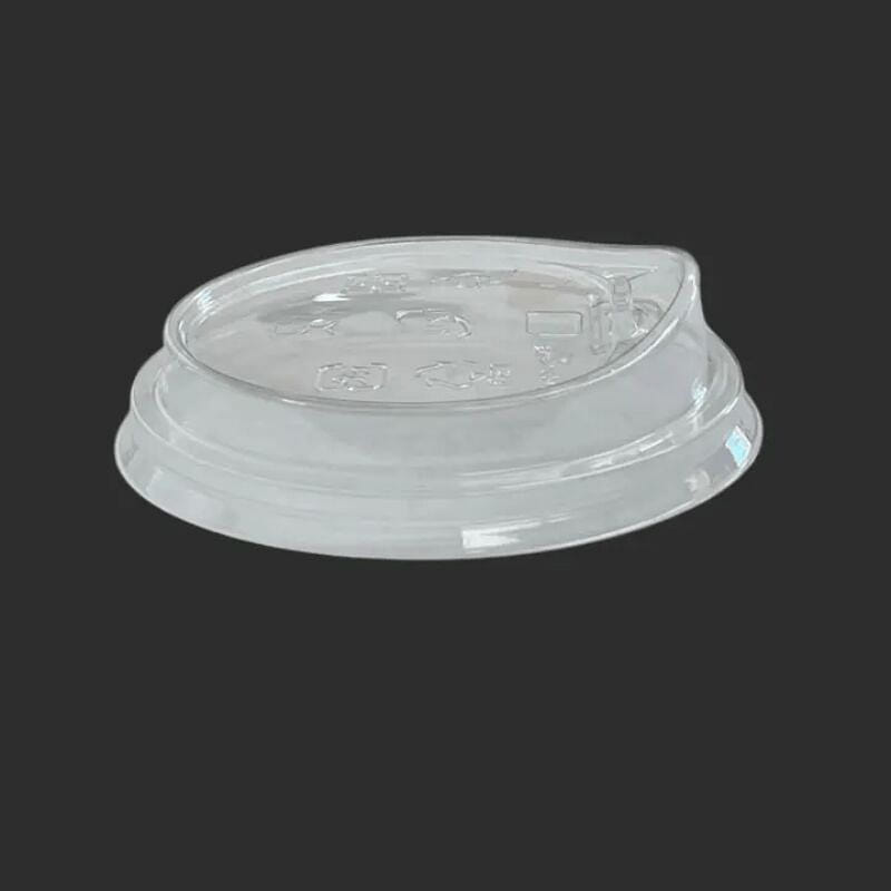 Disposable PET Plastic Lid 95mm - Sip Button 50 each