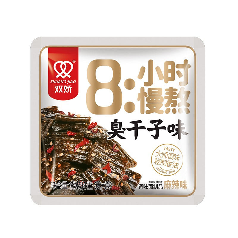 双娇 老长沙8小时麻辣味臭干子 20袋 麻辣零食 600 克