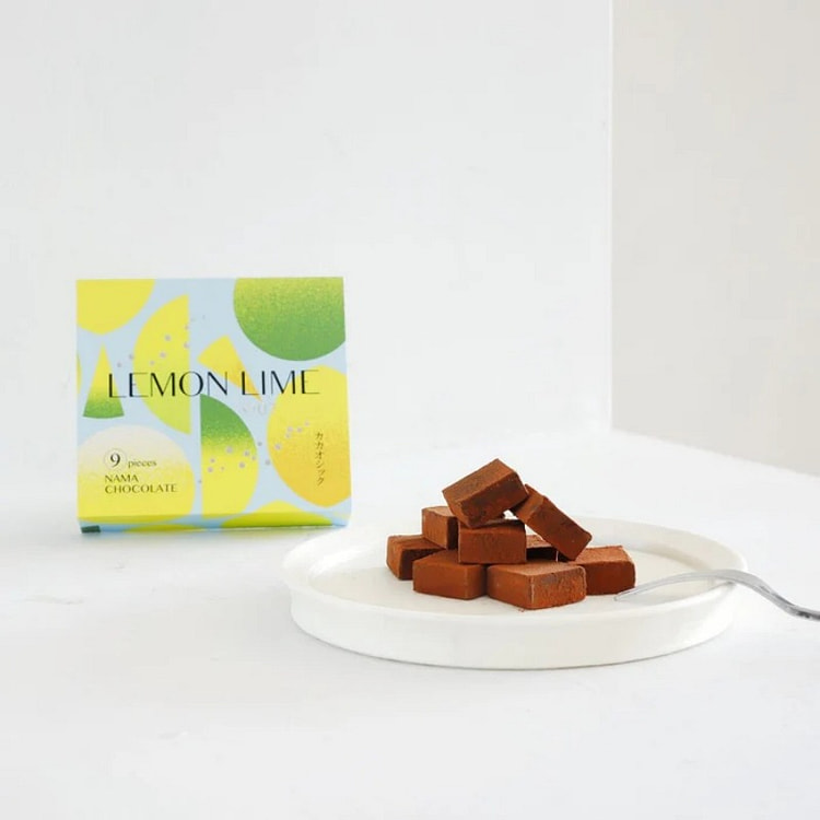 UNE cacaosic fresh chocolate lemon lime 9 pieces,Delivery within one week