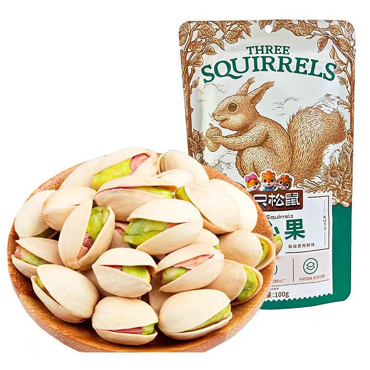 三只松鼠开心果100g/袋网红每日坚果零食小吃 (min 2)