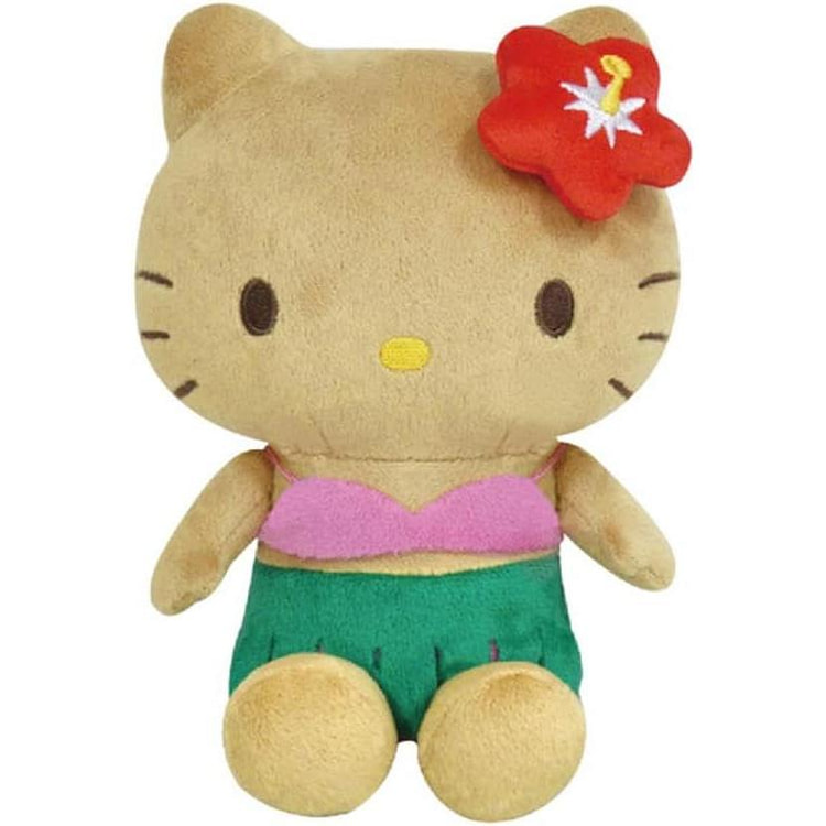 Sanrio Black Hello Kitty Plush Toy Hibiscus
