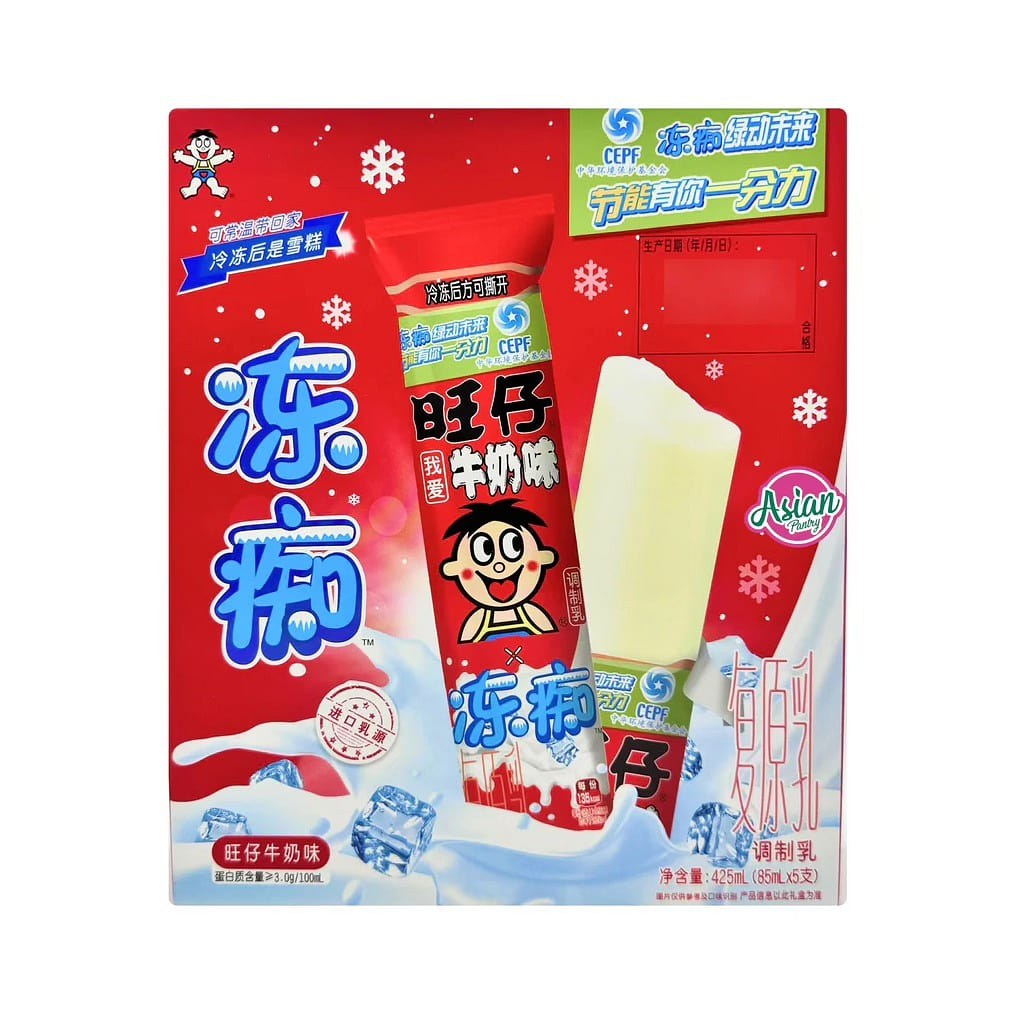 旺旺 旺仔冻痴雪糕 牛奶味85ml*5支 1 盒